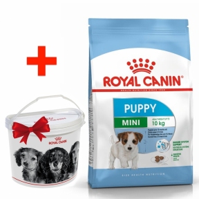 Акція сухий корм Royal Mini Puppy 2кг + контейнер-корм для цуценят маленьких порід