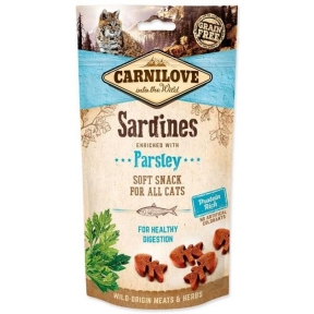 Ласощі Carnilove Cat Semi Moist Snack для кішок з сардиною та петрушкою 50 г