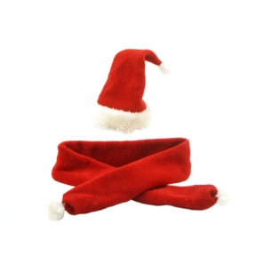Комплект новогодний шапка шарф Дед Мороз