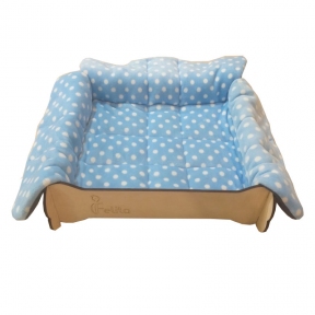 Матрац для ліжечка-синтепон 350х450 мм блакитний