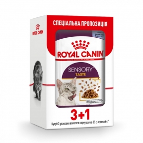 АКЦІЯ Royal Canin Sensory Taste Вологий корм для дорослих кішок 3+1 по 85 г