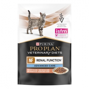 АКЦІЯ Purina Veterinary Diets NF вологий корм з лососем при нирковій недостатності у кішок 85 гр