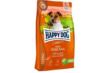 Happy Dog Sensible Mini Toscana сухой корм с уткой и лососем для собак мелких пород 800 гр