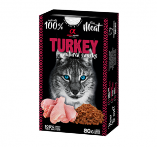 AS NATURAL SNACK FOR CAT TURKEY/Н/в ласощі д/котів Натурал Снек виз Торкі 80г 1766