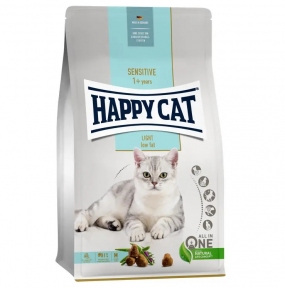 Happy Cat Sensitive Light Сухой корм для взрослых кошек с избыточным весом и для поддержания веса