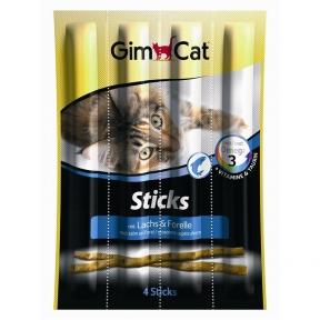 GimCat - м'ясні палички для кішок з лососем і фореллю