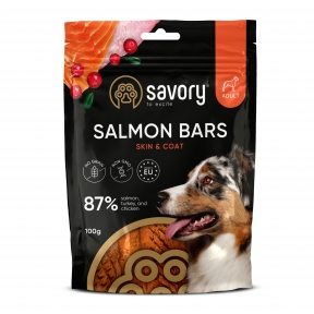 Джерки Savory Bars With Salmon, батончики с лососем 100 гр.