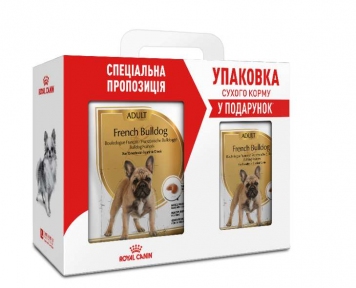 Акция Сухой корм Royal Canin French Bulldog Adult 3кг В подарок 1,5кг