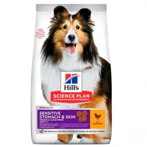 Hill's Science Plan Adult Sensitive Stomach & Skin Medium сухий корм з куркою для собак 2,5 кг 604300