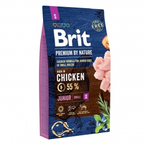 Brit S Premium Junior корм для щенков 3 кг + Консерва Brit Premium Dog 400г