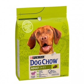 Dog Chow Adult 1+ сухой корм для собак с ягненком