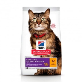 Hills (Хіллс) Adult Sensitive Stomach & Skin-сухий корм для котів