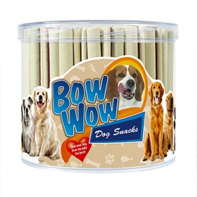 Палочки крученые с говядиной Bow Wow - лакомство для собак 55шт 1350г