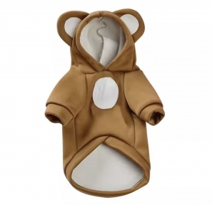 Худи капюшон с ушками коричневый, XL