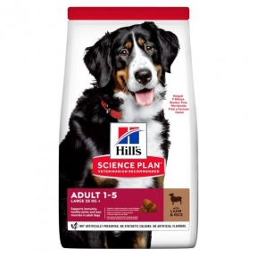 Hill's SP can Adult lb L & R корм для дорослих собак великих порід ягня і рис 14кг 604373