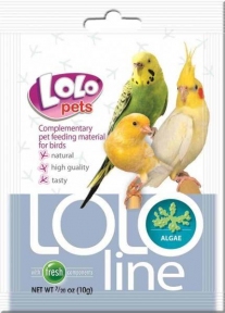 Витамины для попугаев с водорослями 10 гр, Lolo Pets