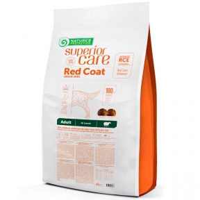 Беззерновой корм для собак с рыжей окраской шерсти Nature's Protection Superior Care Red Coat Grain Free Adult All Breeds с ягненком, 10 кг