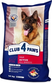 АКЦИЯ-25% Club 4 Paws Active Сухой корм для активных собак всех пород 14 кг