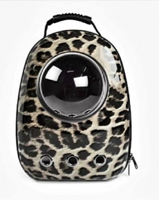 Рюкзак пластик иллюминатор 32х42х29 см леопард