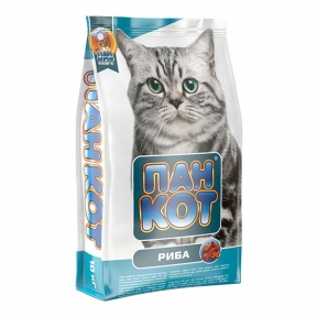 Пан-Кот Рыба сухой корм для кошек 10 кг