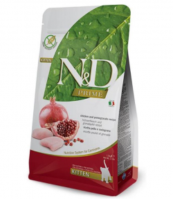 Сухий корм Farmina N&D Grain Free Prime Chicken & Pomegranate Kitten для кошенят, з куркою та гранатом, 1,5 кг  