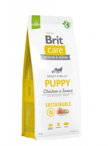 Brit Care Dog Sustainable Puppy Сухий корм для цуценят з куркою та комахами