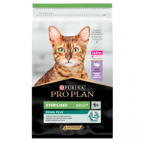PRO PLAN Sterilised для стерилизованных кошек с индейкой и рисом
