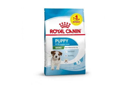 АКЦИЯ Royal Canin Mini Puppy сухой корм для щенков мелких пород 7+1 кг