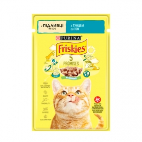 Friskies консерва для кошек с тунцом в подливке, 85 г
