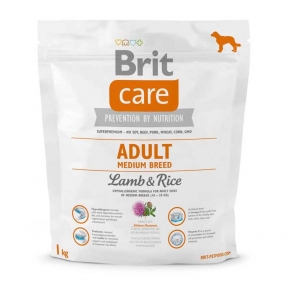 Brit Care M Adult с ягненком и рисом (для собак весом 10-25кг)