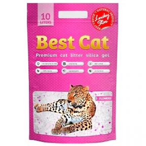 Наповнювач для котів Best Cat 10 л Рожеві квіти