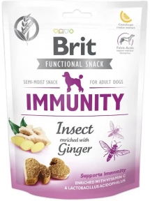 Лакомство Brit Care Dog Snack Immunity с насекомыми и имбирем 150гр.