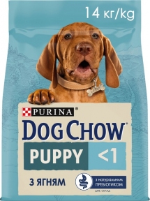 АКЦИЯ Purina DOG CHOW Puppy сухой корм для щенков с ягненком 14 кг