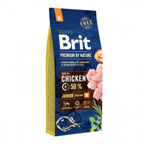 Brit M Premium Junior корм для щенков 3 кг + Консервы Brit Premium Dog 400г