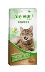 My Star Creamy Rocker стики для кошек утка с яблоком 8*15 гр