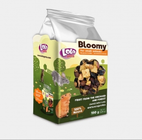 Лакомство Bloomy для грызунов с фруктами сада и леса, 150 г