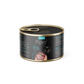 Вологий корм Dolina Noteci Piper Tuna Sterilised для стерилізованих котів, з тунцем, 185 г