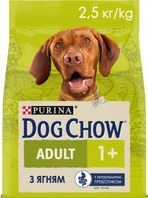 АКЦИЯ Purina DOG CHOW Adult сухой корм для взрослых собак с ягненком 2.5 кг