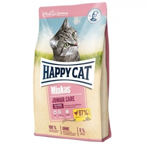 Happy Cat Minkas Junior Care Geflugel Сухий корм для кошенят від 4 до 12 місяців з птахом, 1,5 кг