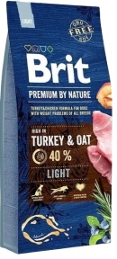 Brit Premium Light Сухой корм для собак с избыточным весом со вкусом индейки 15 кг