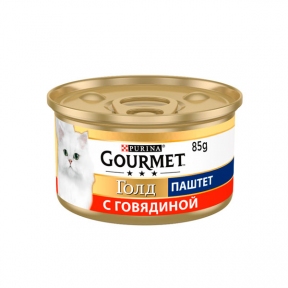 Gourmet Gold паштет для кошек с говядиной, 85 г