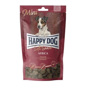 Лакомство Happy Dog Soft Snack Mini Africa для собак мелких пород, со страусом и картофелем, 100 г