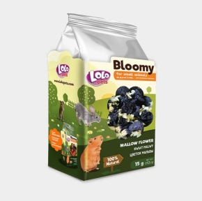 Корм LoloPets Bloomy цветок мальвы для грызунов, 15 г