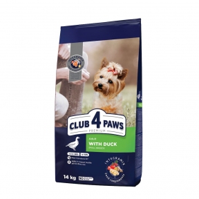Club 4 paws (Клуб 4 лапы) Small Bread Duck для собак мелких пород с уткой 14кг