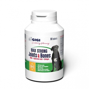 GIGI MAX STRONG Joint&Bones для зміцнення та відновлення суглобів у собак, 90 таб