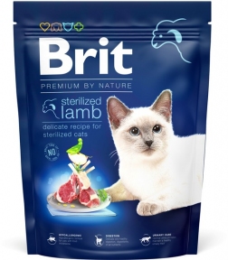 Brit Premium by Nature Cat Sterilized Lamb сухий корм для стерилізованих кішок з ягнятком 300 г