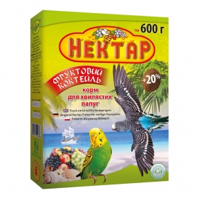 Корм Нектар Фруктовый коктейль для волнистых попугаев 500г, Лори