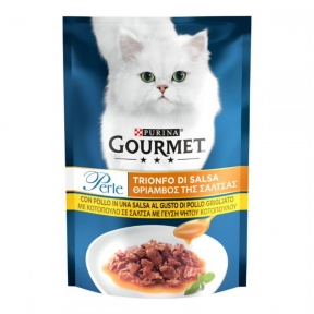 Gourmet Perle консерви для кішок з куркою міні-філе 85г 136785