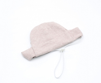 Шапка Бини трикотаж корал-меланж, S