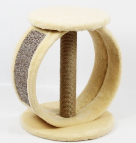 Когтеточка  Лунтик Бежевая 50*40*40 см.